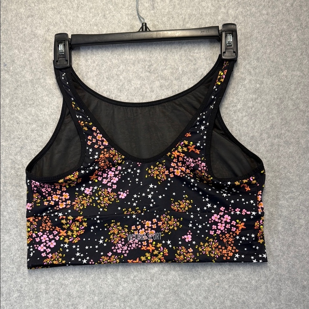 Victoria's Secret Black Floral Sports Bra - Picture 2 of 7